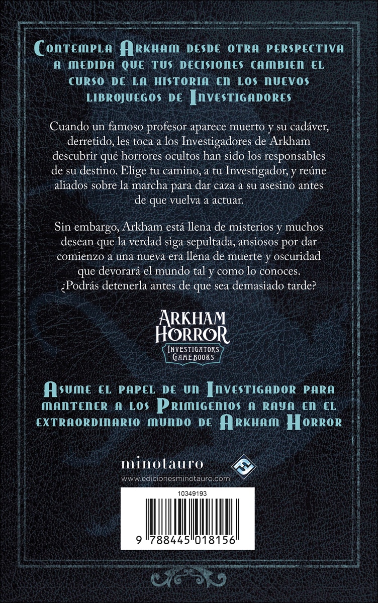 La oscuridad sobre Arkham: Libro juego  (Tapa blanda con solapas) 2