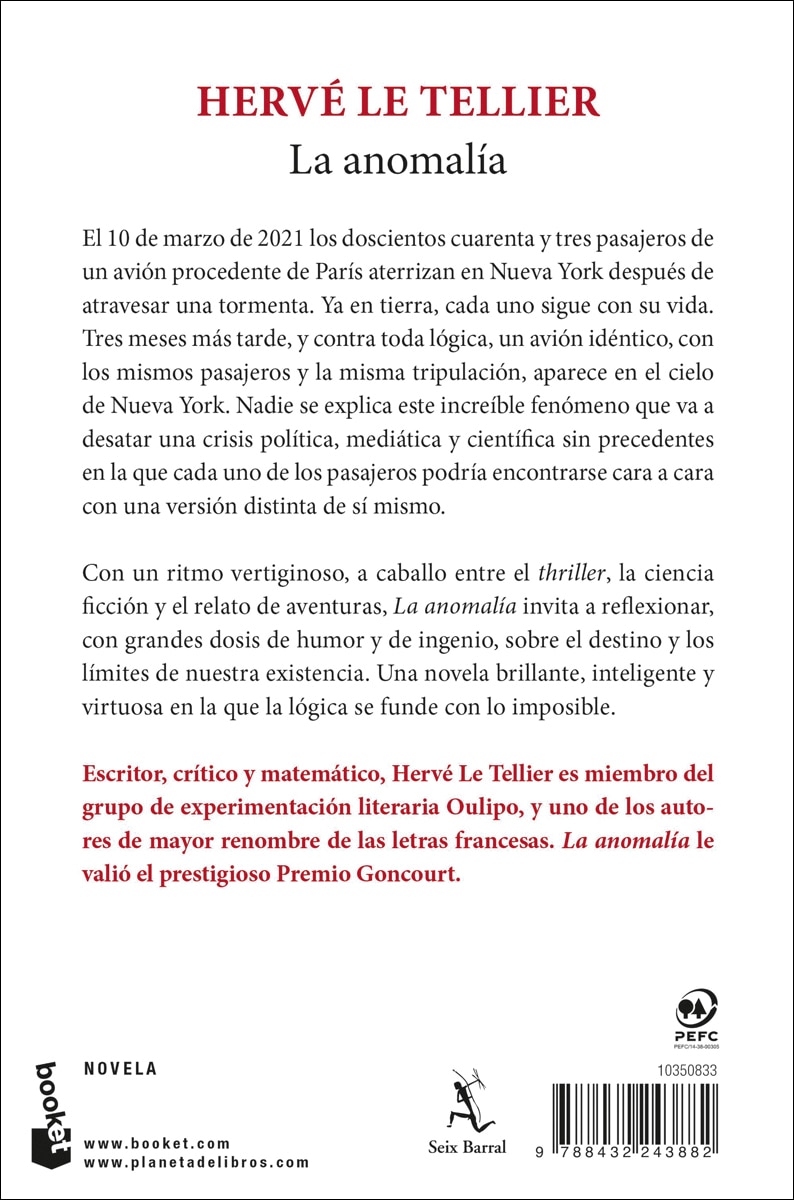 La anomalía  (Bolsillo Tapa blanda) 2