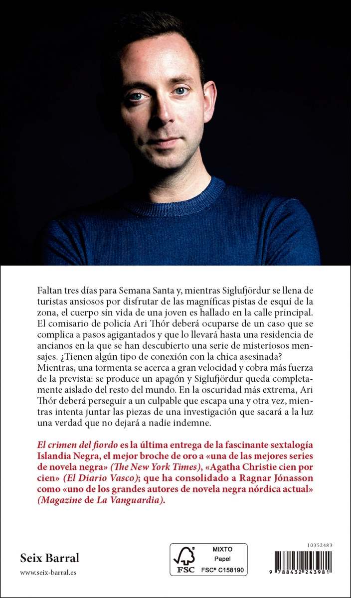 El crimen del fiordo (Serie Islandia Negra 6) (Capa mole com abas) 2