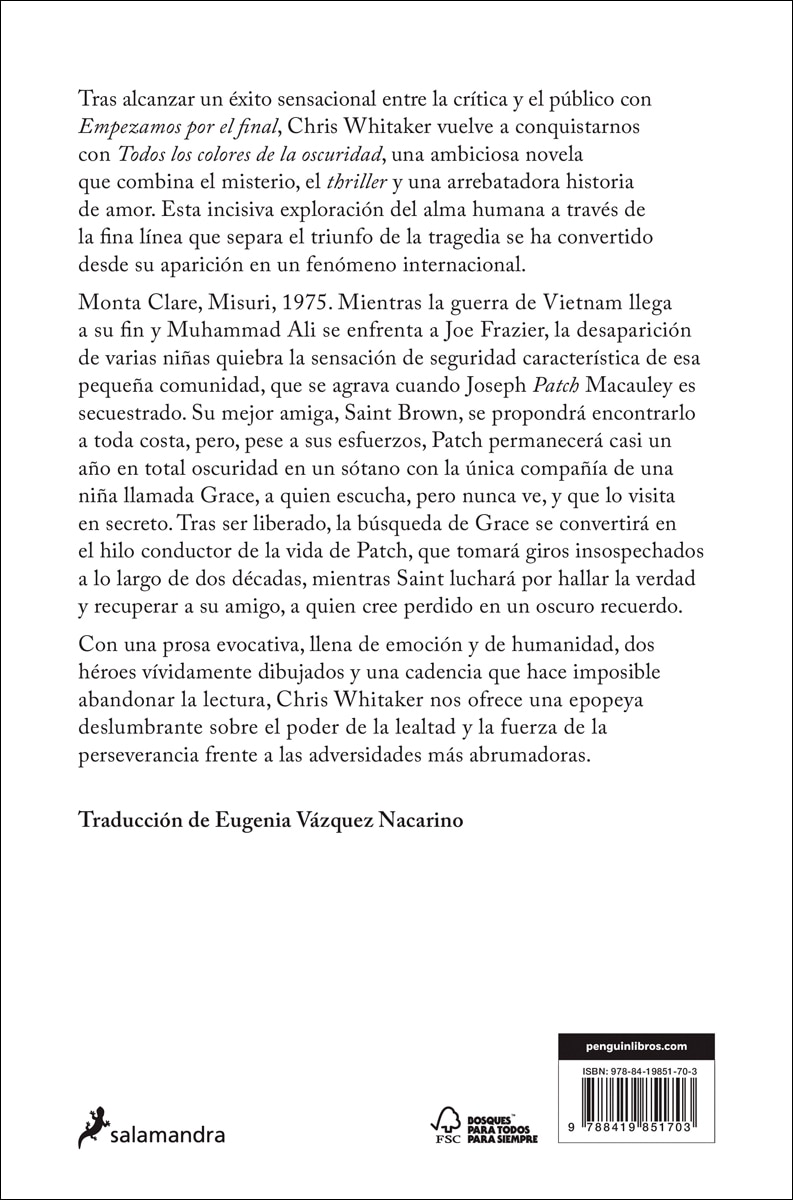 Todos los colores de la oscuridad (Tapa blanda) 2
