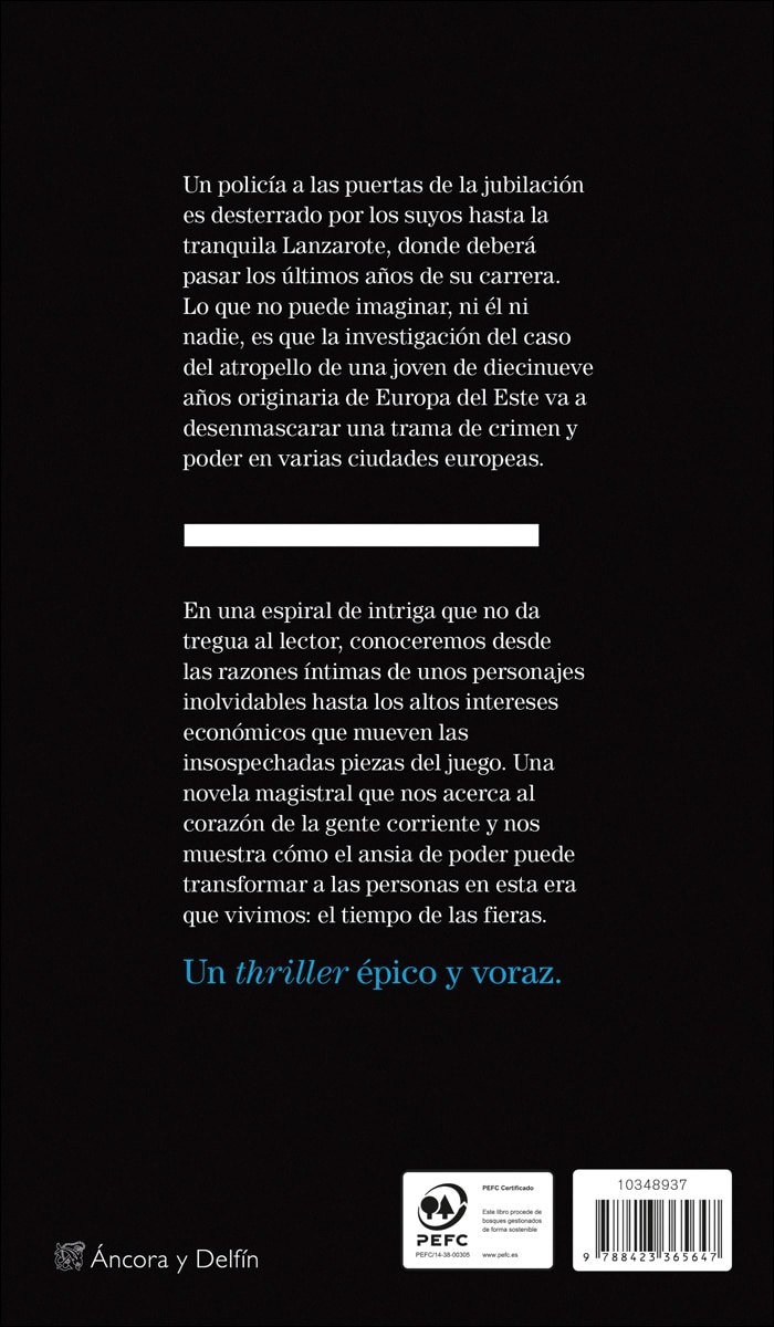Ejemplar firmado el tiempo de las fieras 2