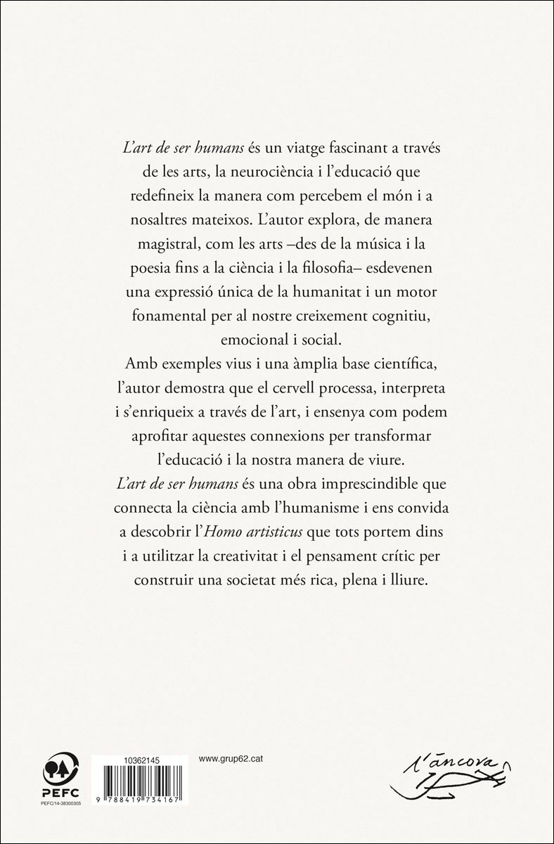 L'ART DE SER HUMANS (PREMI JOSEP PLA)  (Tapa dura) 3