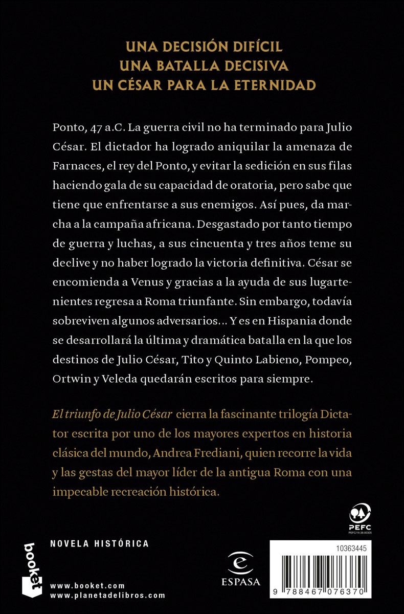 El triunfo de Julio César (Serie Dictator, 3)  (Bolsillo Tapa blanda) 2