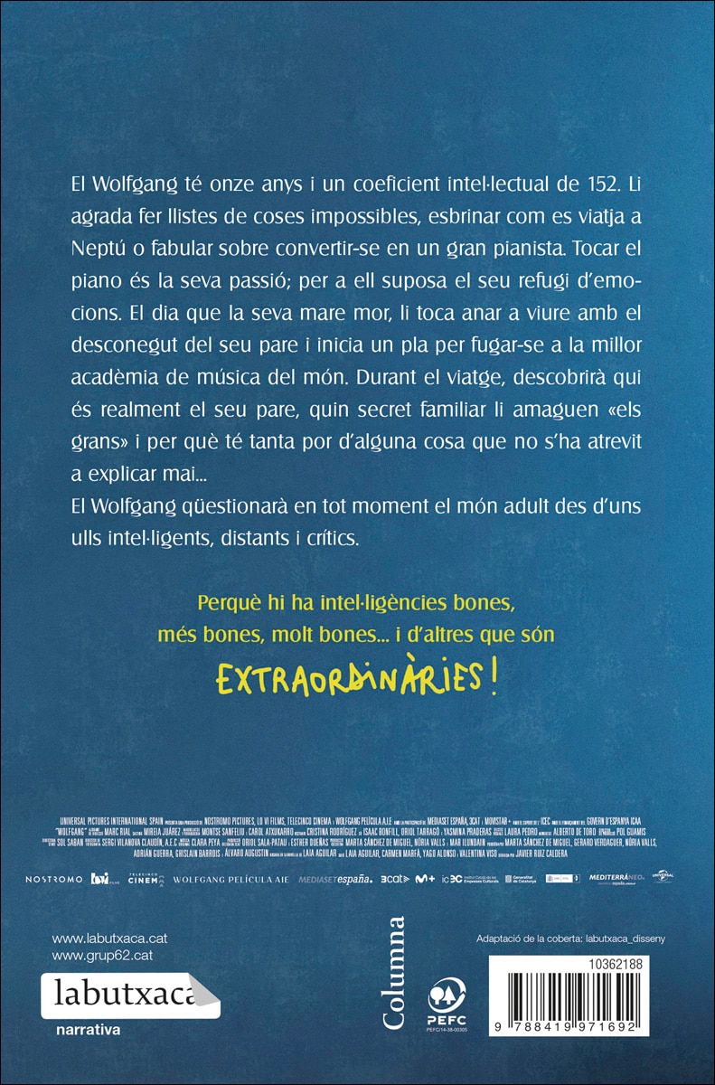 Wolfgang (extraordinari): La novel·la que ha inspirat la pel·lícula (Bolso) 2