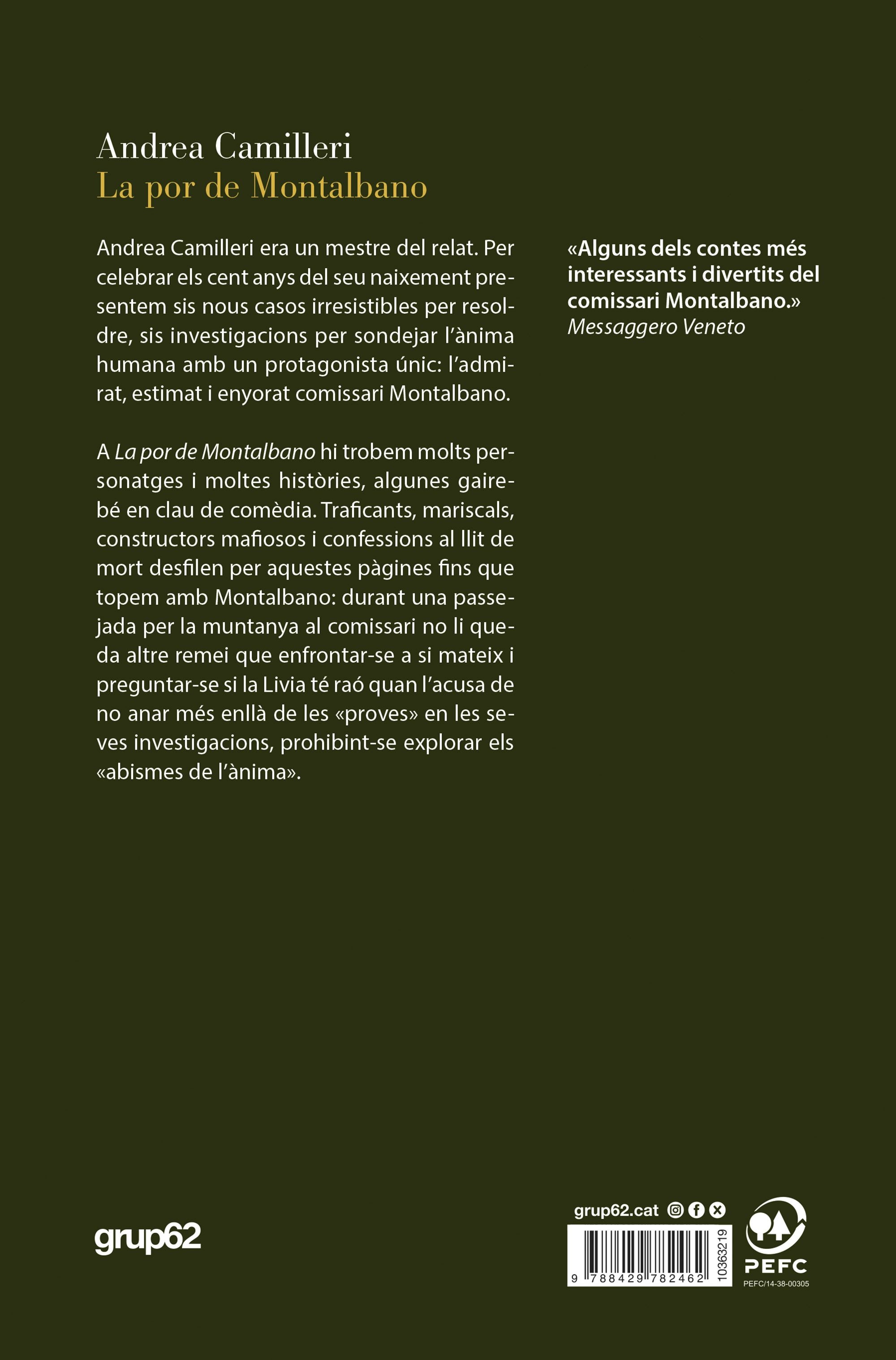 La por de Montalbano (Capa mole com abas) 2