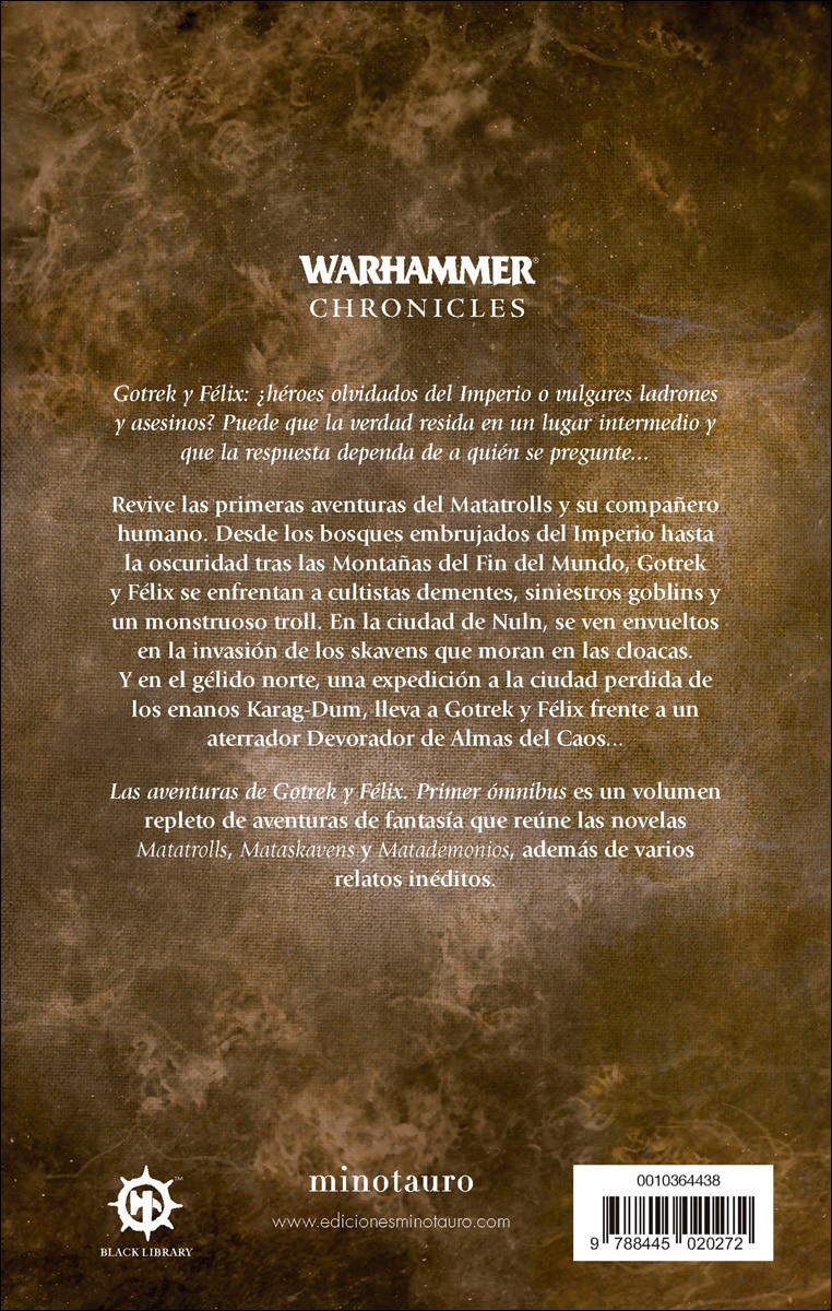 Warhammer Las aventuras de Gotrek y Félix Omnibus nº 01/06 (NE) (Capa mole com abas) 2
