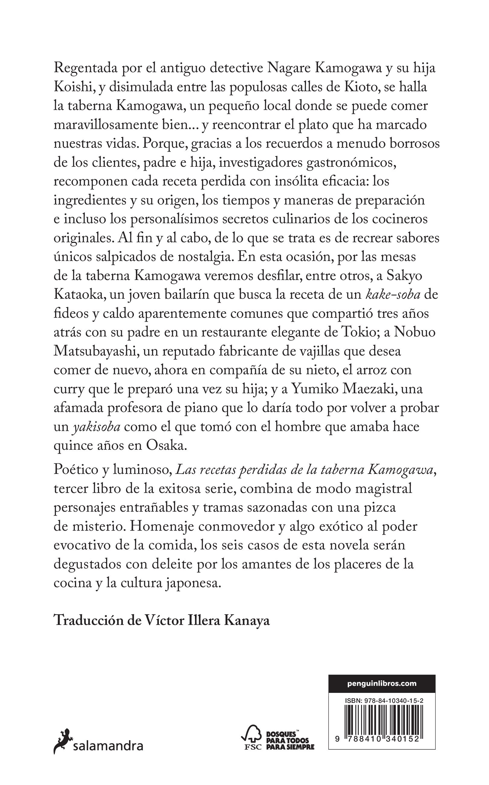 Las recetas perdidas de la taberna Kamogawa (Taberna Kamogawa 3) (Capa mole) 2