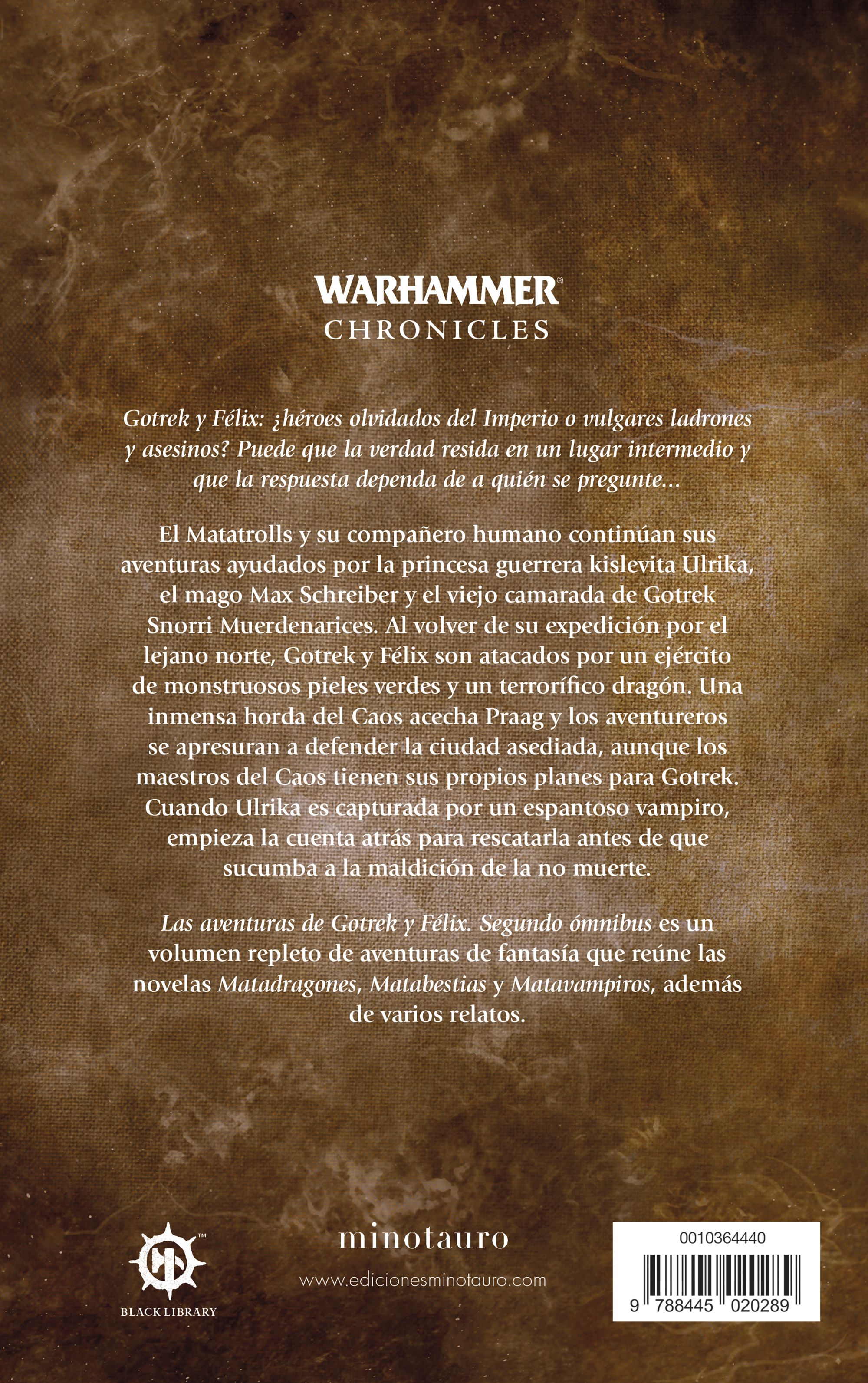 Warhammer Las aventuras de Gotrek y Félix Omnibus nº 02/06 (NE) (Capa mole com abas) 2