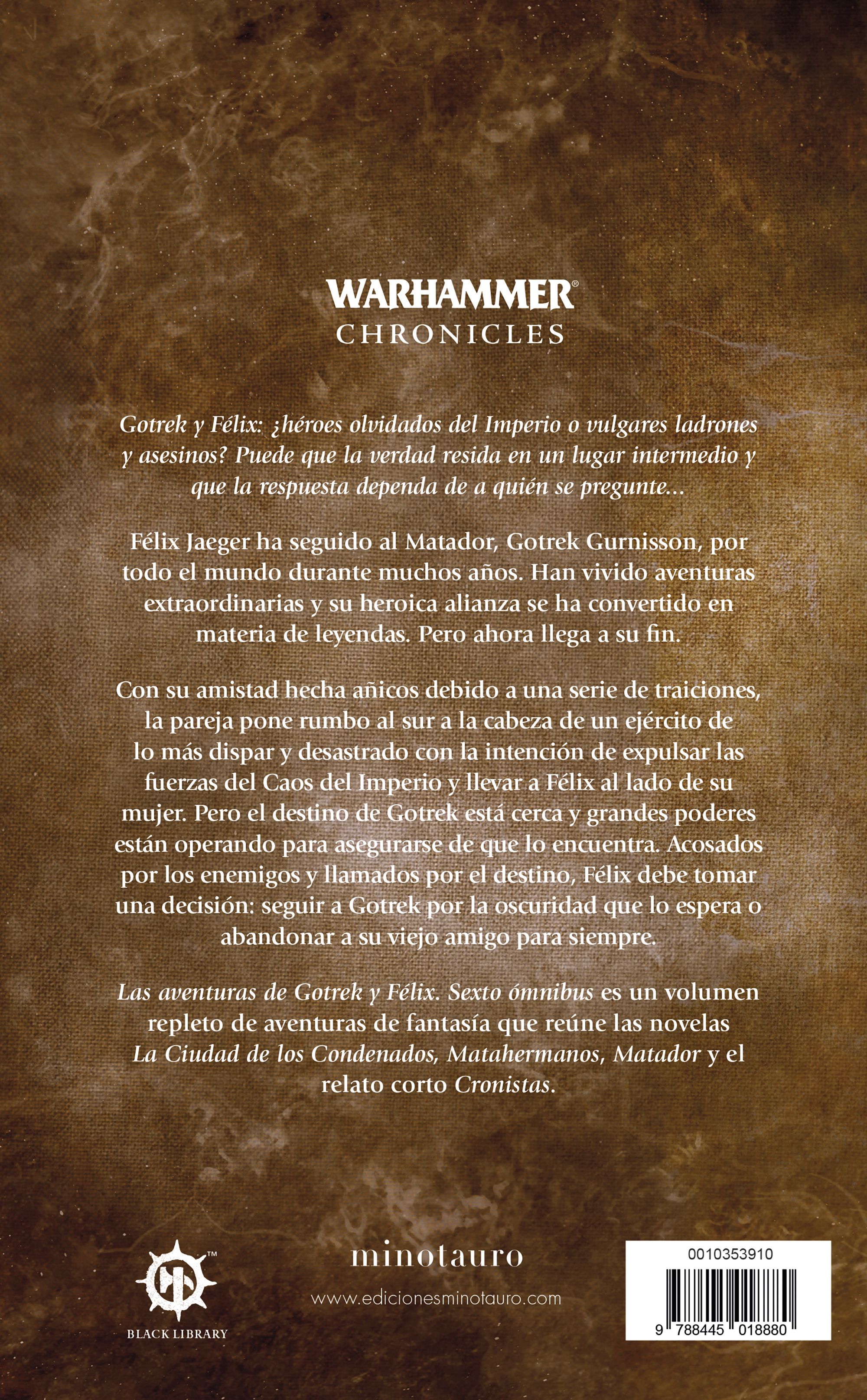 Warhammer Las aventuras de Gotrek y Félix Omnibus nº 06/06 (Capa mole com abas) 2