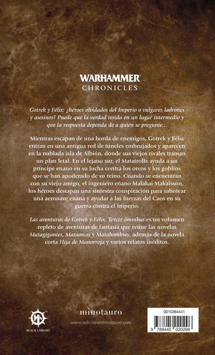 Warhammer Las aventuras de Gotrek y Félix Omnibus nº 03/06 (NE) (Capa mole com abas) 2
