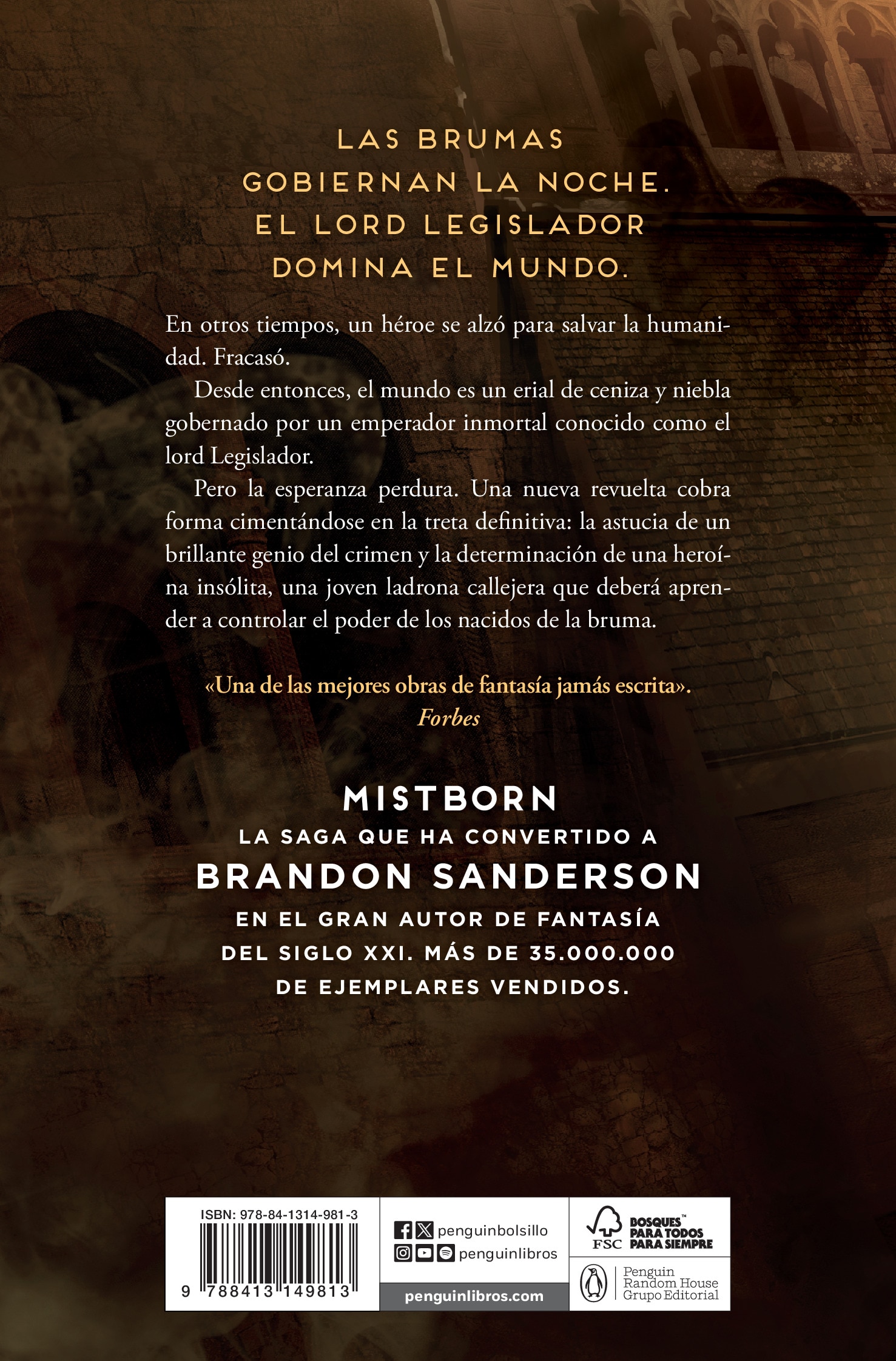 Nacidos de la bruma (edición especial limitada cantos tintados) (Trilogía Original Mistborn 1): El Imperio Final (Bolso) 2