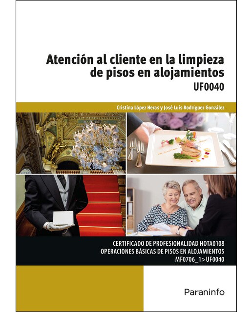 Atención al cliente en la limpieza de pisos en alojamientos(Tapa blanda) 1