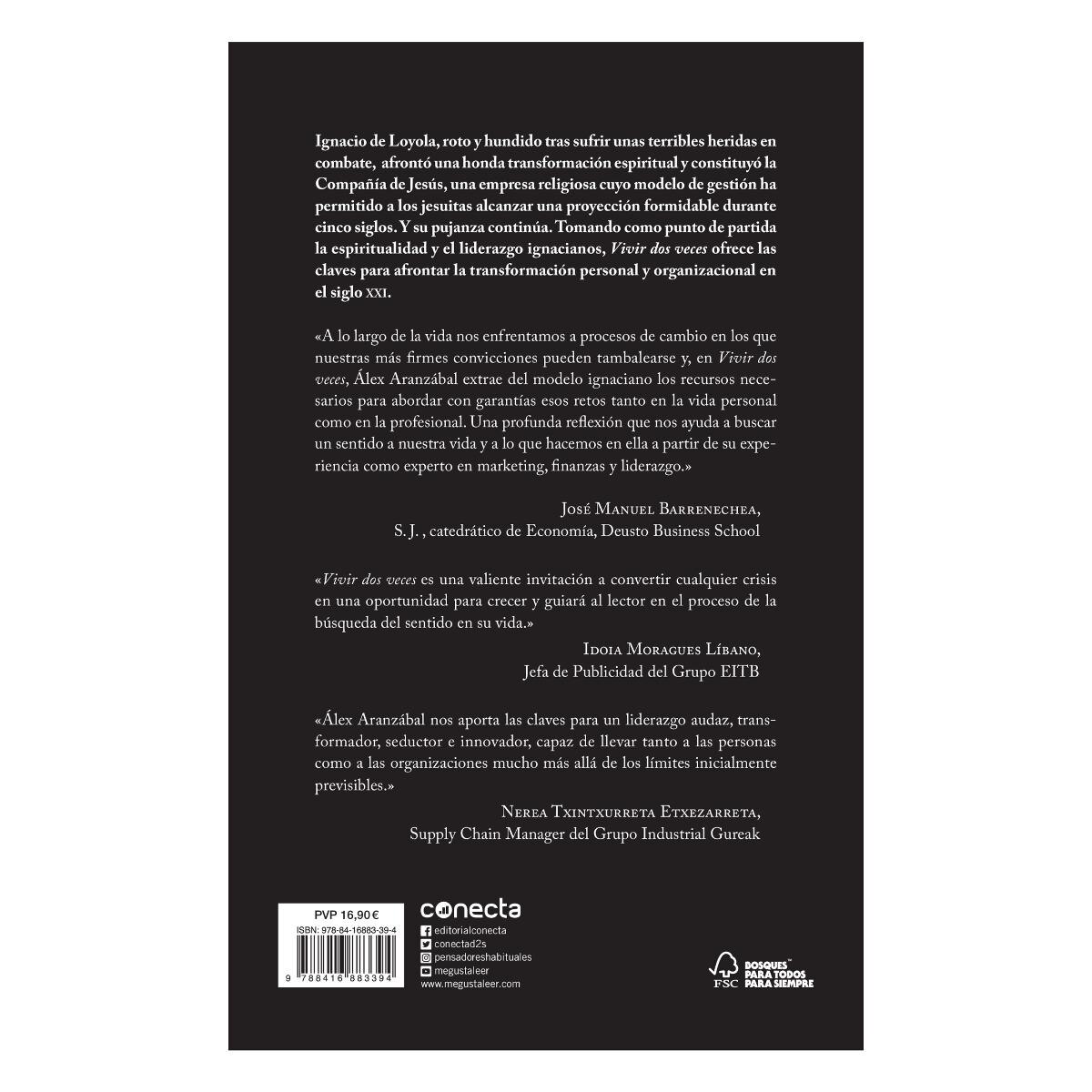 Vivir dos veces: Transformación personal y organizacional basada en el modelo de los jesuitas(Tapa blanda) 2