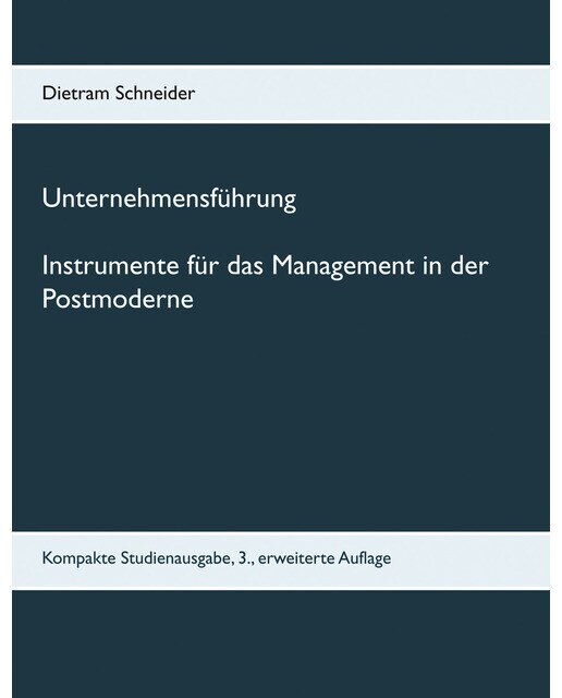 Unternehmensführung Instrumente für das Manage 1