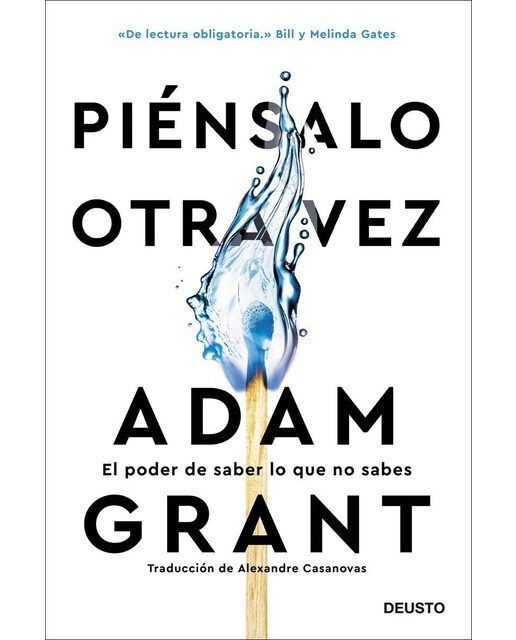 Portada de Piénsalo otra vez: El poder de saber lo que no sabes