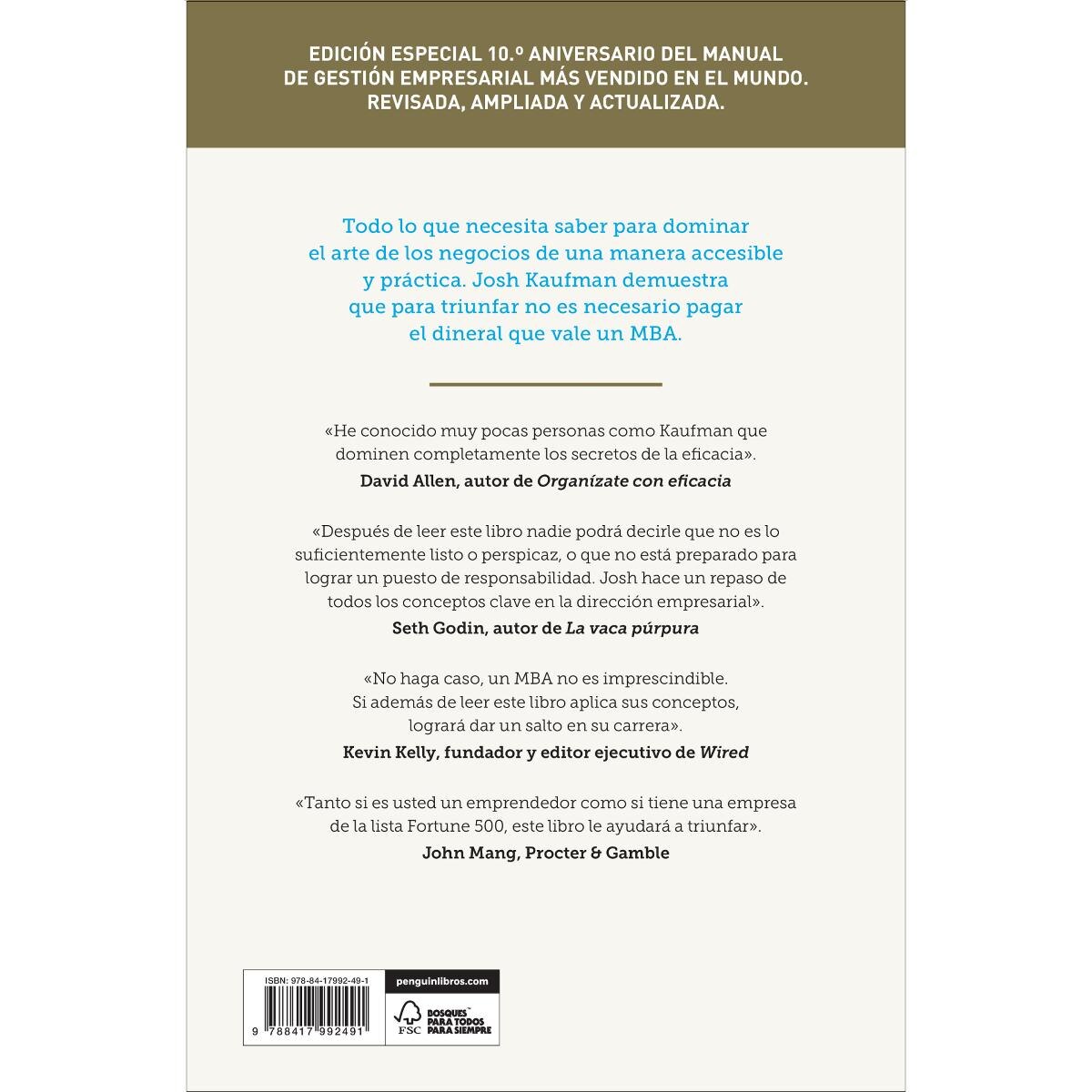 MBA Personal (edición especial 10º aniversario): Lo que se aprende en un MBA por el precio de un libro  (Tapa blanda) 2