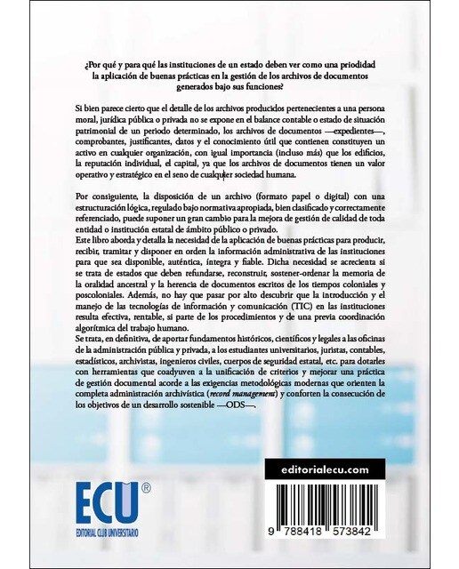 Orientaciones formativas sobre buenas prácticas de gestión de documentos y archivos de las personas físicas y jurídicas de un estado-naci (Capa mole) 2