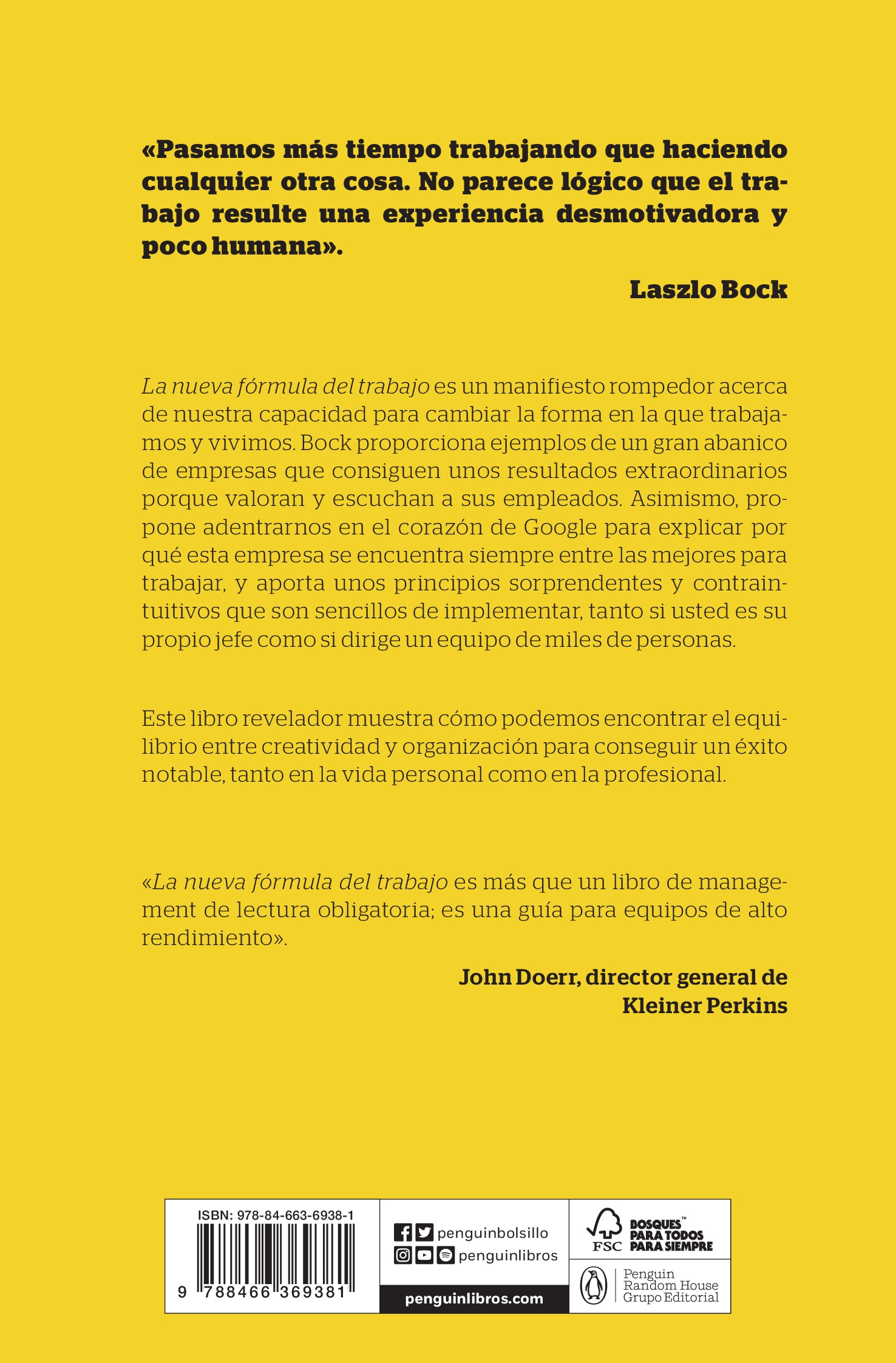 La nueva fórmula del trabajo: Revelaciones de Google que cambiarán su forma de vivir y liderar 2