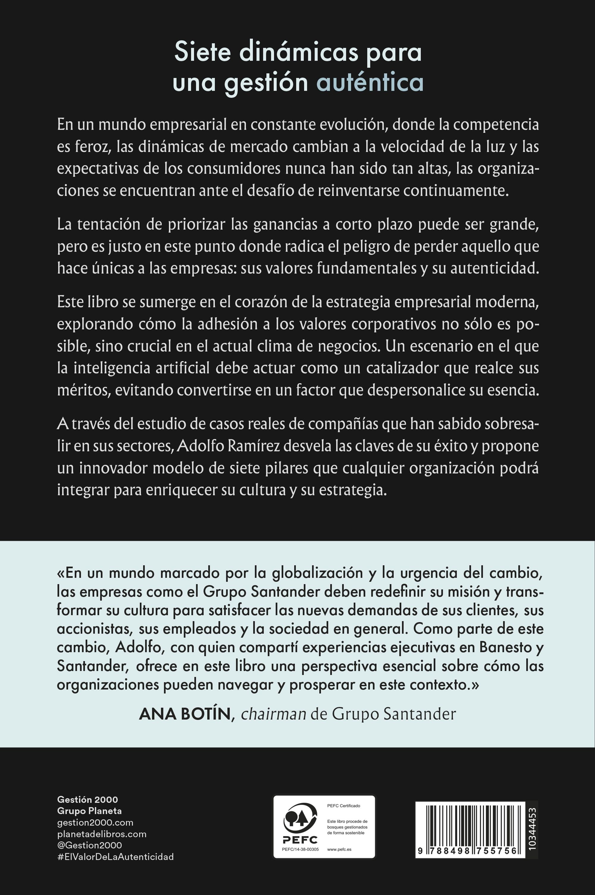 El valor de la autenticidad: El reto de construir organizaciones honestas, rentables y sostenibles (Capa mole com abas) 2