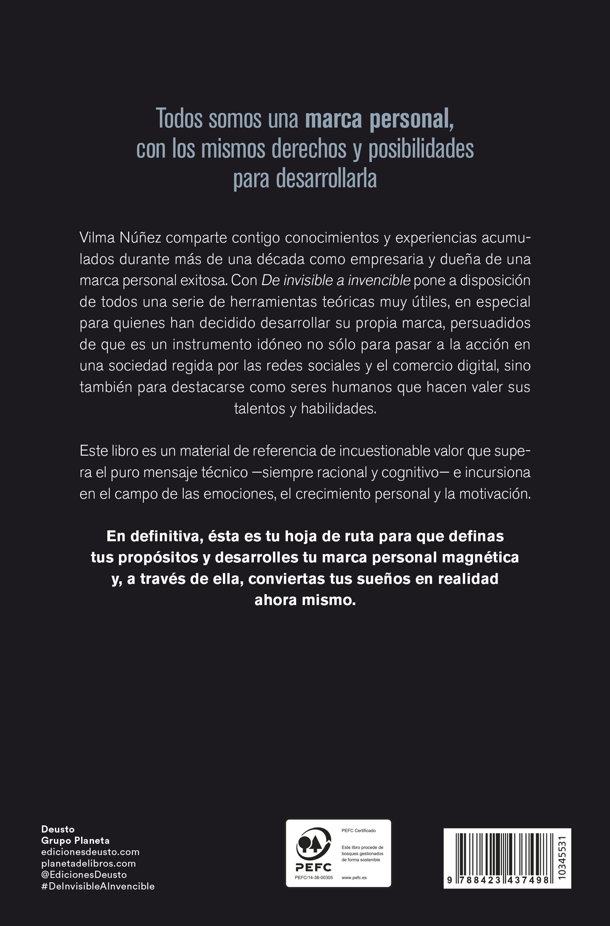 De invisible a invencible: Transforma tus talentos en una marca personal auténtica, influyente y rentable (Capa mole com abas) 2