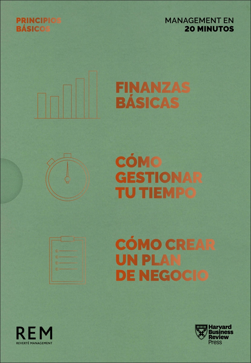 Estuche Management en 20 Minutos HBR: Principios Básicos: Finanzas básicas - Cómo crear un plan de negocios - Cómo gestionar tu tiempo 1