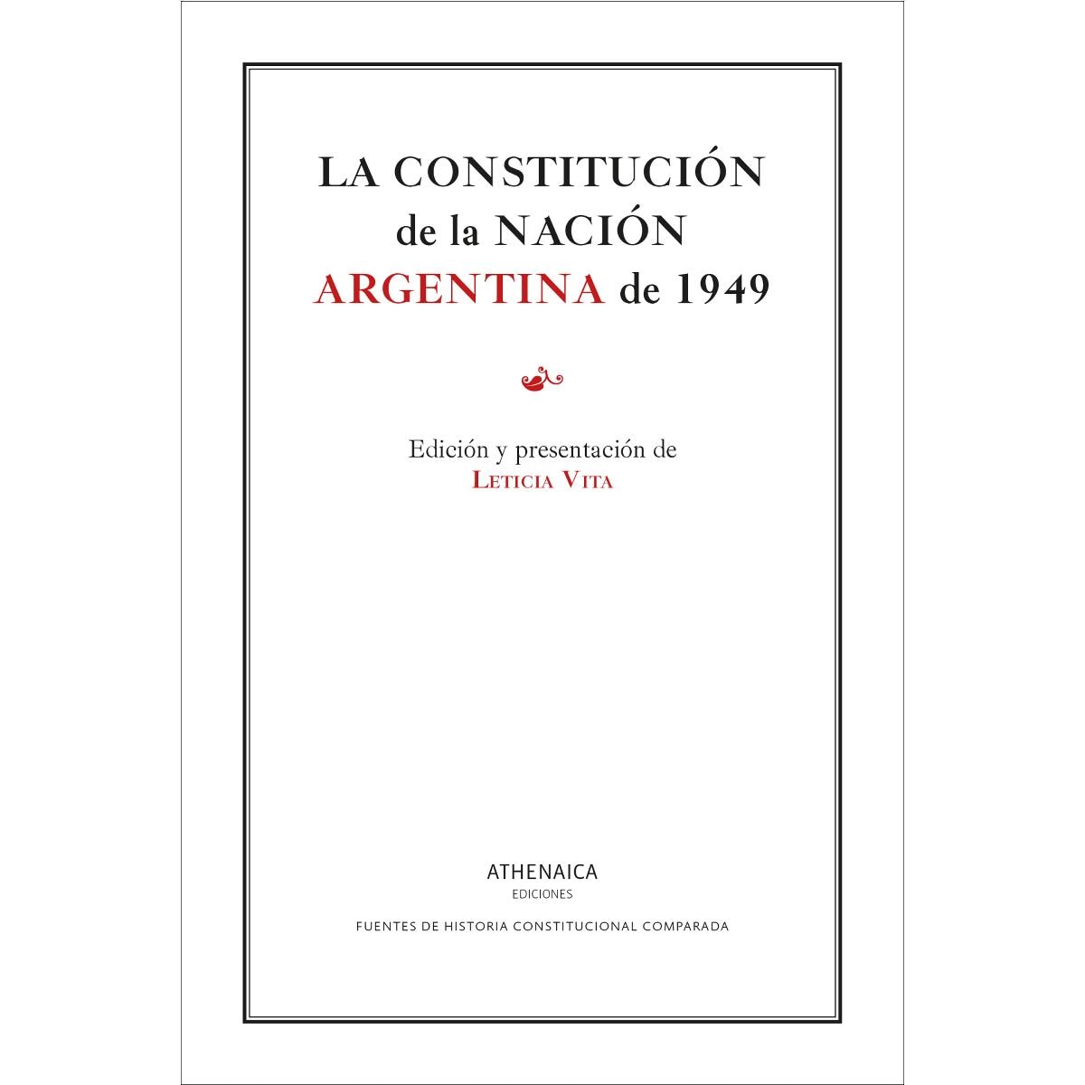 Imagem 0 de La constitución de la nación argentina de 1949 (Capa mole com abas)