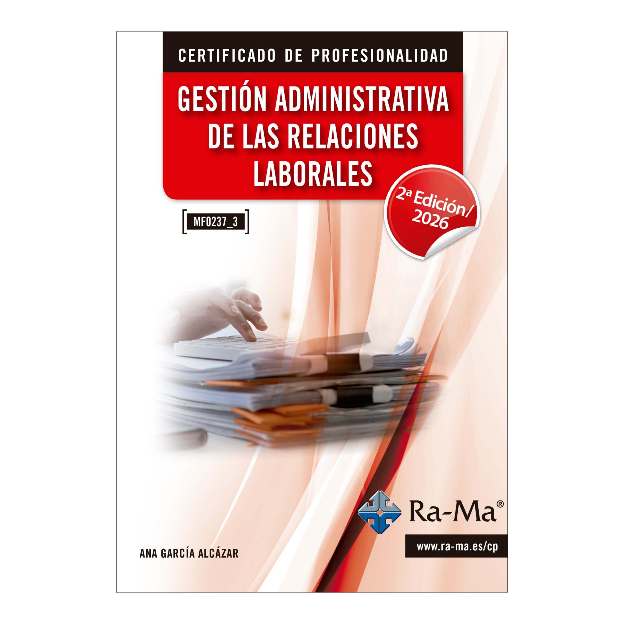 Imagem 0 de (MF0237_3) Gestión administrativa de las relaciones laborales. 2ª Edición / 2026