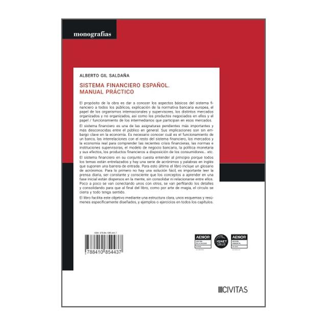 SISTEMA FINANCIERO ESPAÑOL. MANUAL PRÁCT  (Tapa blanda con solapas) 2
