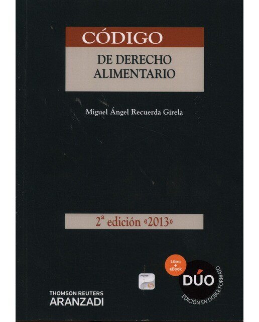 Imagen 0 de Código de derecho alimentario (Papel + e-book)