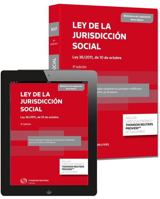 Ley de la Jurisdicción Social (Papel + e-book): Ley 36/2011, de 10 de octubre 1