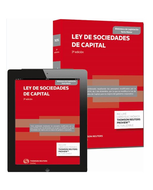 Imagem 0 de Ley de Sociedades de Capital (Papel + e-book)