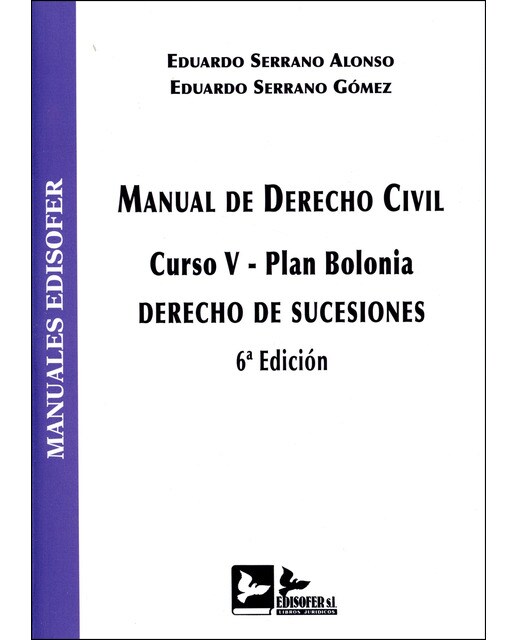 Imagem 0 de MANUAL DE DERECHO CIVIL (CURSO V-PLAN BOLONIA): DERECHO DE SUCESIONES (Capa mole)