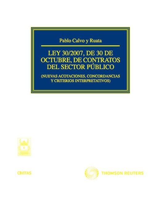 Ley 30-2007, de 30 de octubre, de contratos del sector público - .