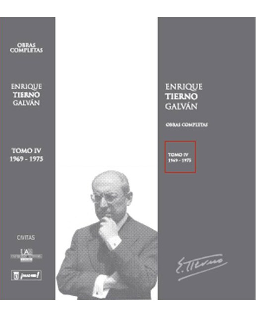 Enrique Tierno Galván. Obras completas. Tomo IV (1969-1975) (Capa dura) 1