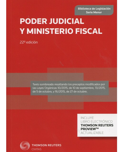 Imagem 0 de Poder Judicial y Ministerio Fiscal (Papel + e-book)