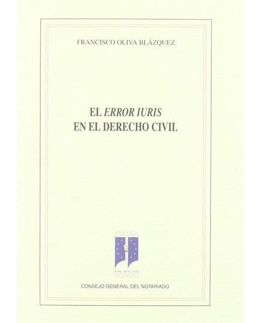 El Error Iuris En El Derecho Civil 1