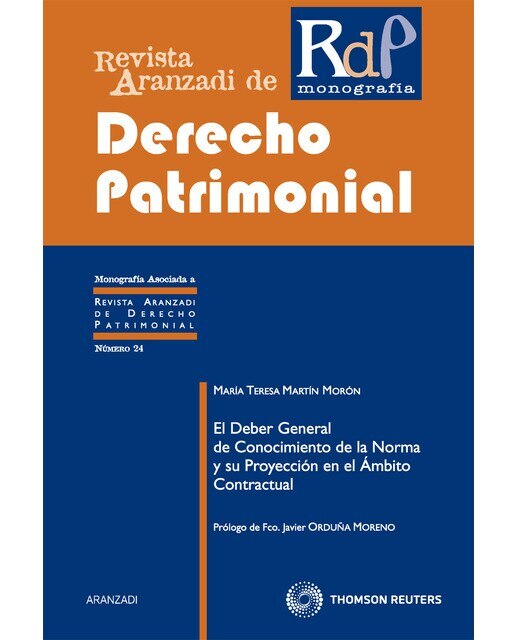 El Deber General de Conocimiento de la Norma y su Proyección en el Ámbito Contractual (Capa mole) 1