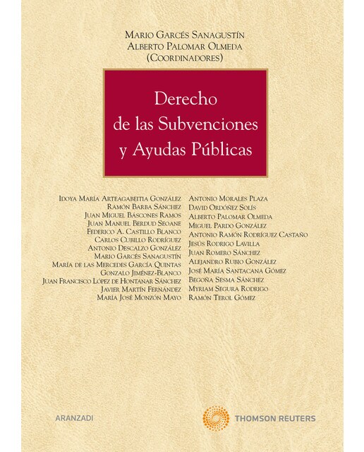 Derecho De Las Subvenciones Y Ayudas Públicas 1
