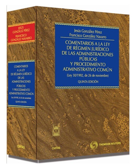 Comentarios a la Ley de régimen jurídico de las administraciones públicas y procedimiento administrativo común : ley 30/1992, de 26 de n (Capa dura) 1