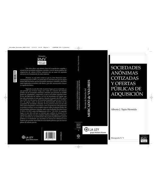Sociedades anónimas cotizadas y ofertas públicas de adquisición 1