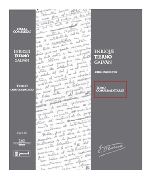 Imagem 0 de Enrique Tierno Galván. Obras completas. Tomo complementario - Estudios, testimonios y notas sobre su vida y obra (Capa dura)