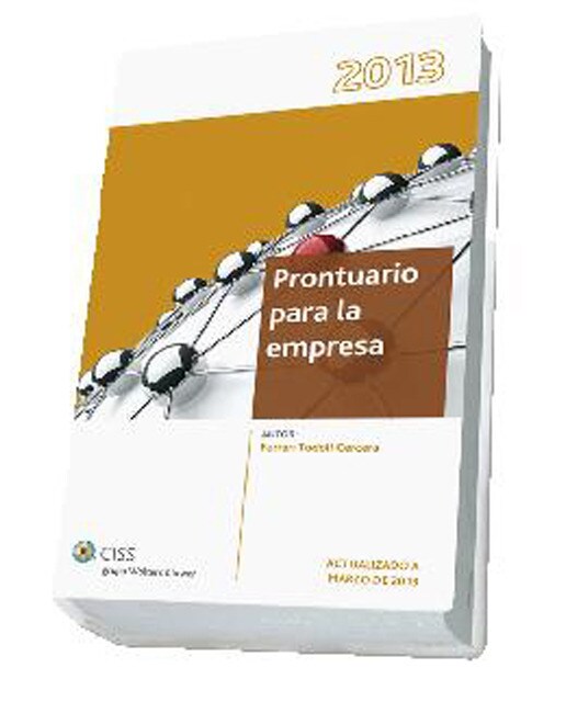 Prontuario para la empresa 2013 (Tapa blanda) 1