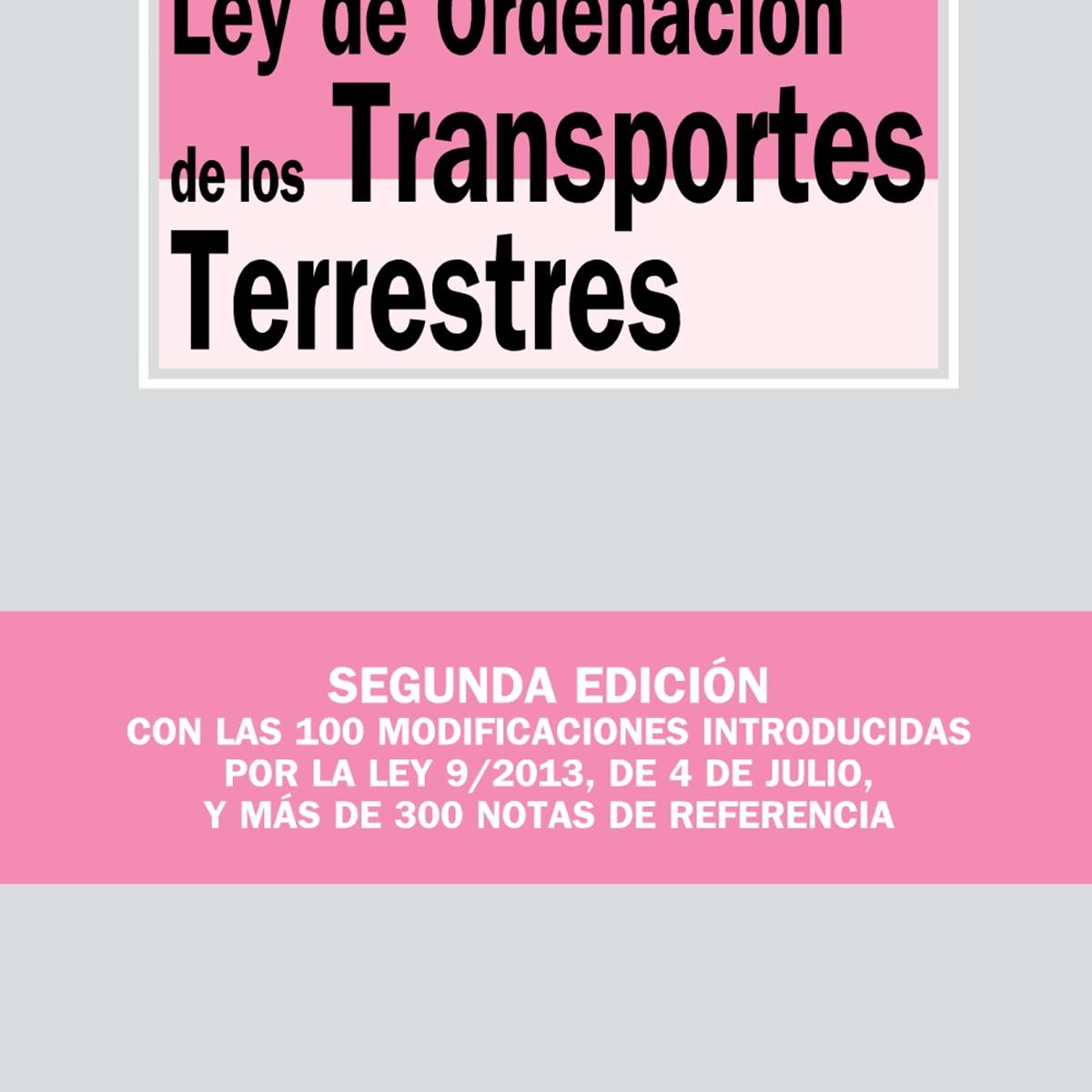 Imagem 0 de Ley de Ordenación de los Transportes Terrestres (Capa mole)