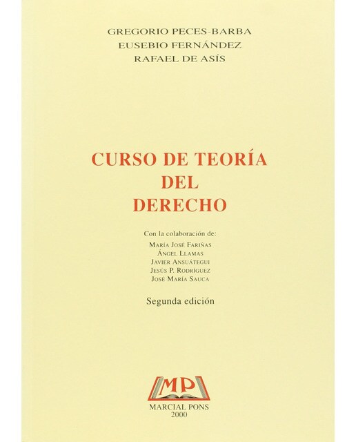 Curso De Teoria Del Derecho Ed2ª 1