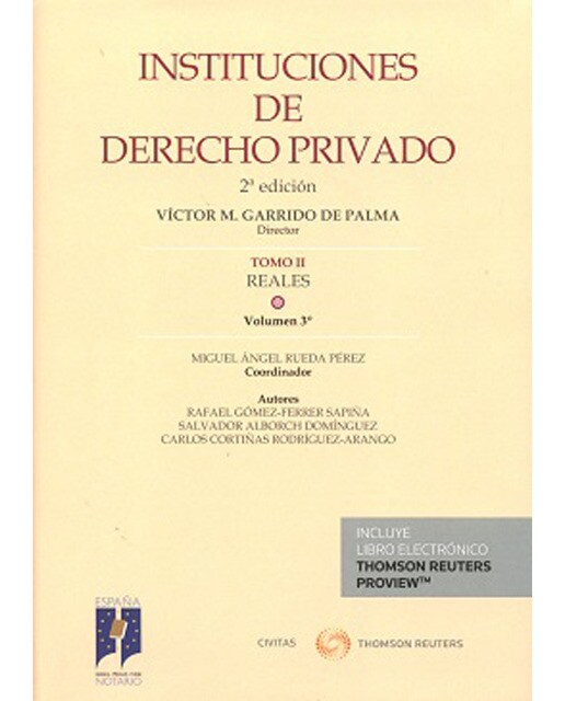 Instituciones de Derecho Privado. Tomo II Reales. Volumen 3º (Papel + e-book) (Capa dura) 1