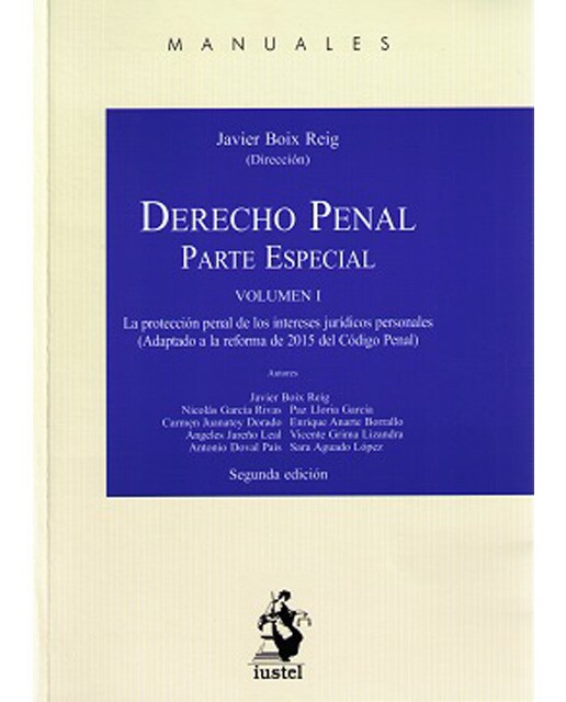 Derecho Penal. Parte Especial. Vol. I 1