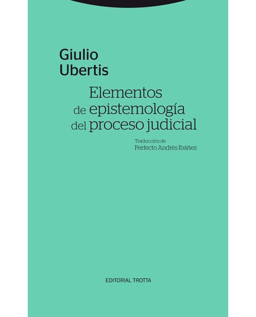 Elementos de epistemología del proceso judicial(Tapa blanda) 1