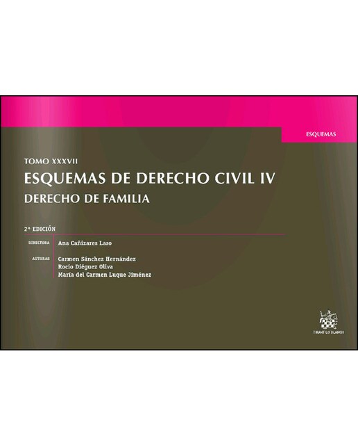 Tomo XXXVII Esquemas de Derecho Civil IV Derecho de Familia 2ª Edición 2016