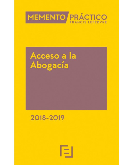 Imagem 0 de Memento acceso a la abogacía 2018-2019(Tapa blanda)