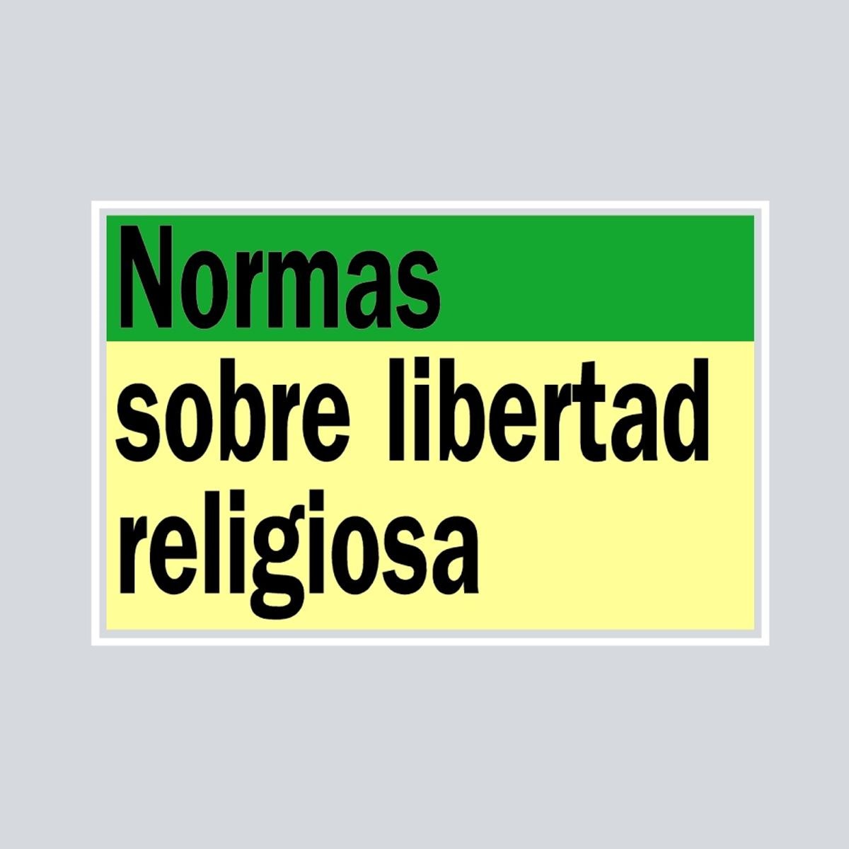 Normas sobre libertad religiosa(Tapa blanda) 1